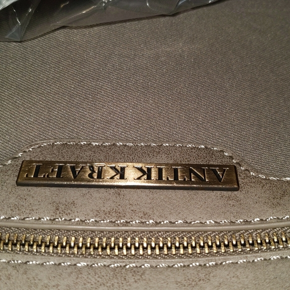 Antik Kraft Taupe Boho Tote Bag Shoulder Purse 47474 - Picture 10 of 11